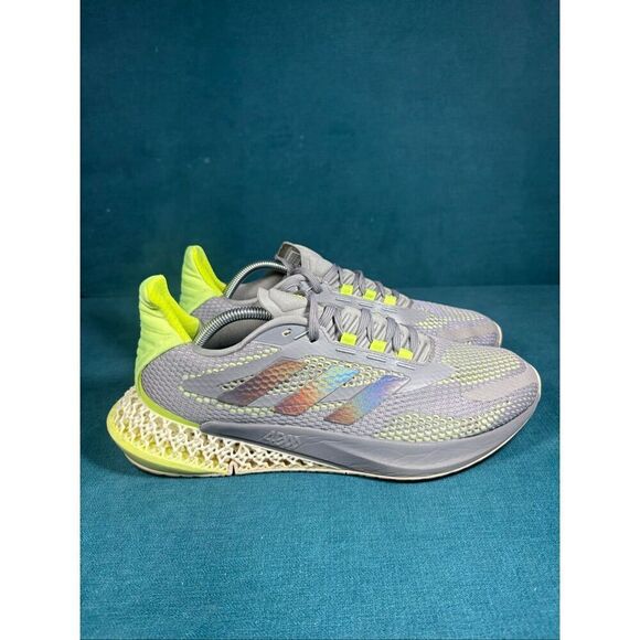 Adidas 4DFWD Gray Solar Yellow Men’s Size 11 Running Shoes GX2993 Futurecraft 4D main image 8
